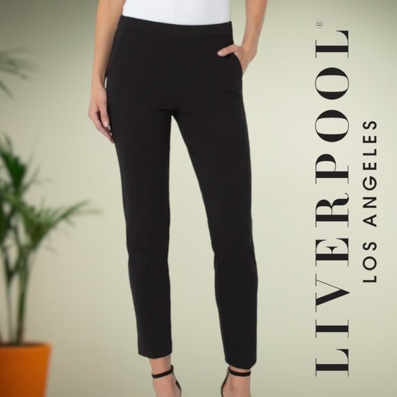 Liverpool Pants - LVPL Liverpool | Pull-On Trouser Mid-Rise | Black | NWT